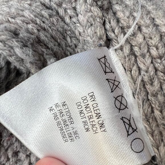 Nomad Morgan Carper Sleeveless Fringe Turtleneck Sweater Dress Gray Size Small - Picture 9 of 13